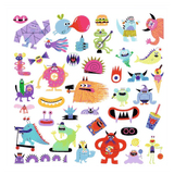 Djeco 3 Plus 160 Stickers - Monsters