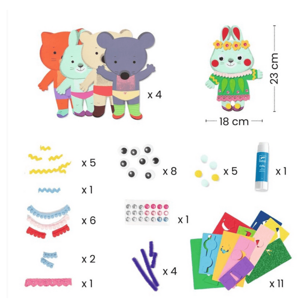 Djeco 3 Plus Collages for Kids