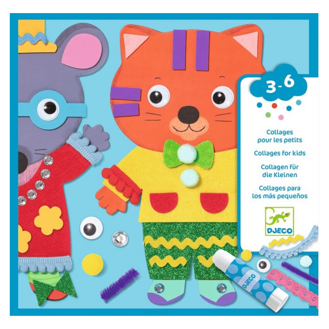 Djeco 3 Plus Collages for Kids