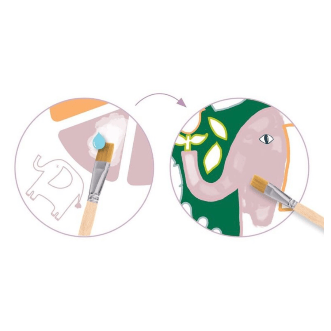 Djeco 3 Plus Palette Painting - Wild Ones