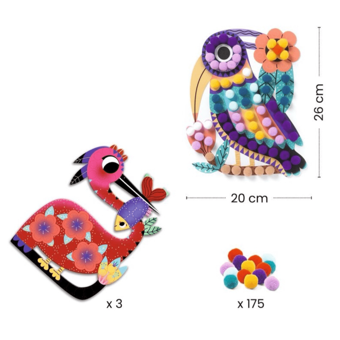 Djeco 3 Plus Shapes and Bobbles Collage