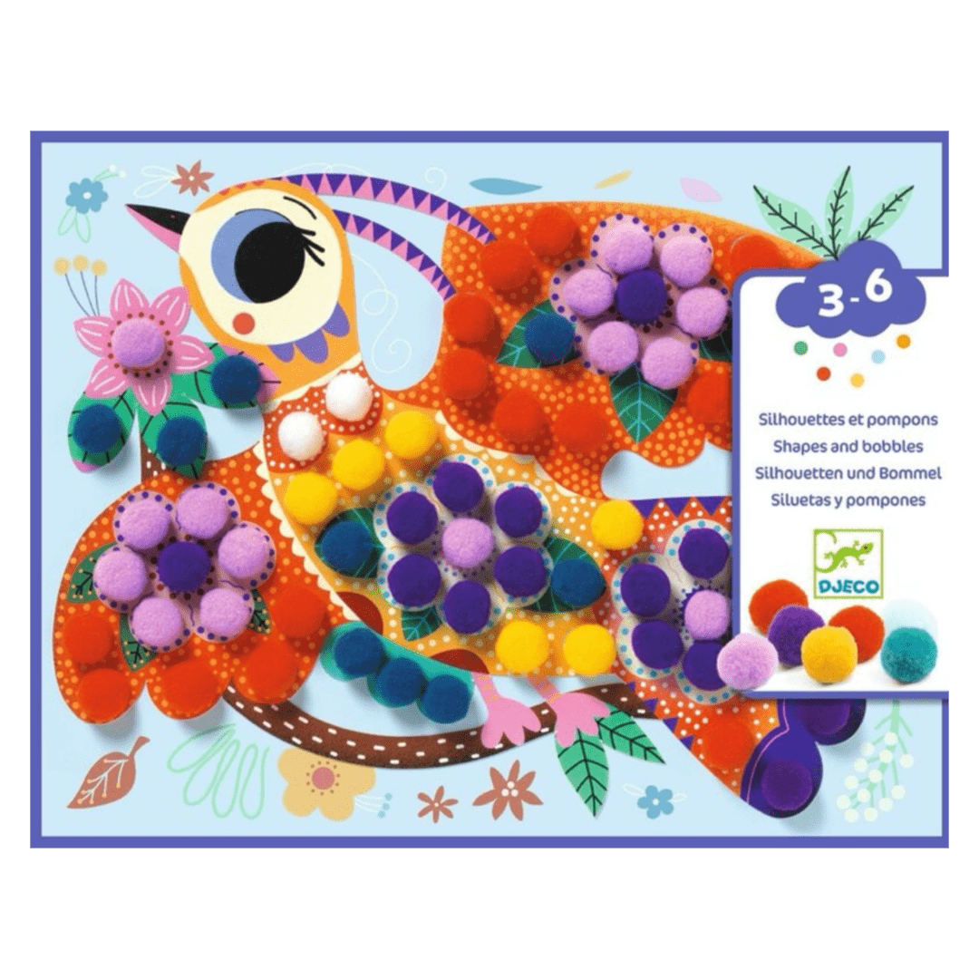 Djeco 3 Plus Shapes and Bobbles Collage