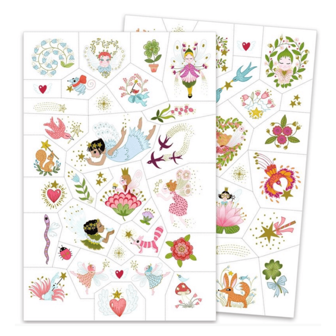 Djeco 3 Plus Tattoos - Fairy Friends