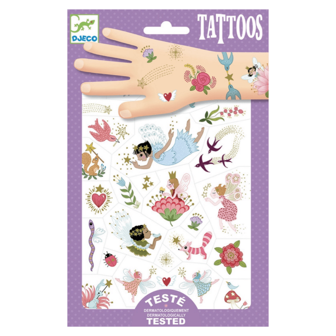 Djeco 3 Plus Tattoos - Fairy Friends