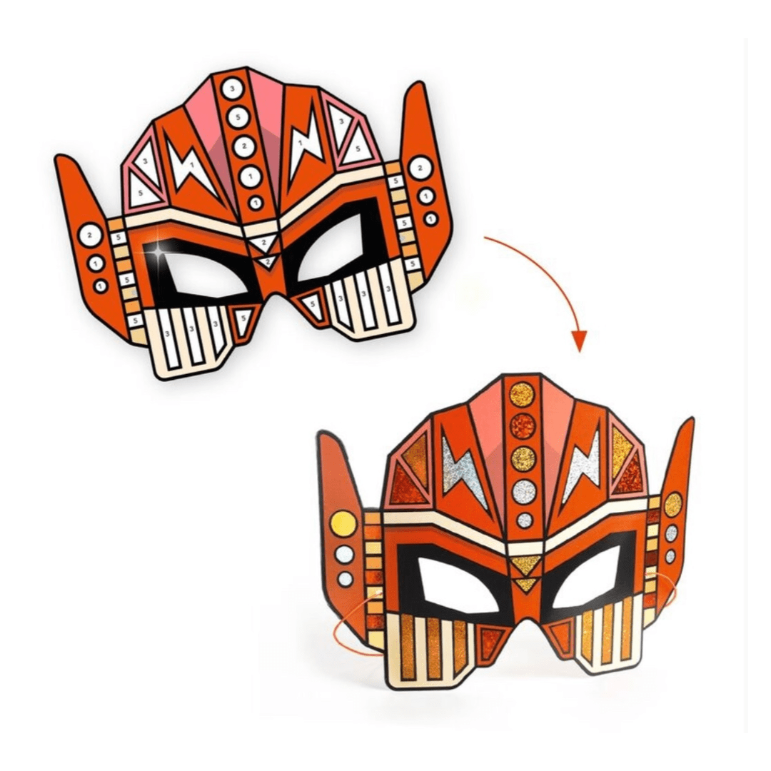 Djeco 5 Plus Do It Yourself - Super Robots Masks