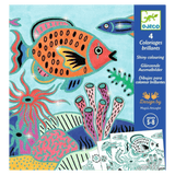 Djeco 5 Plus Shiny Colouring - Under the Sea