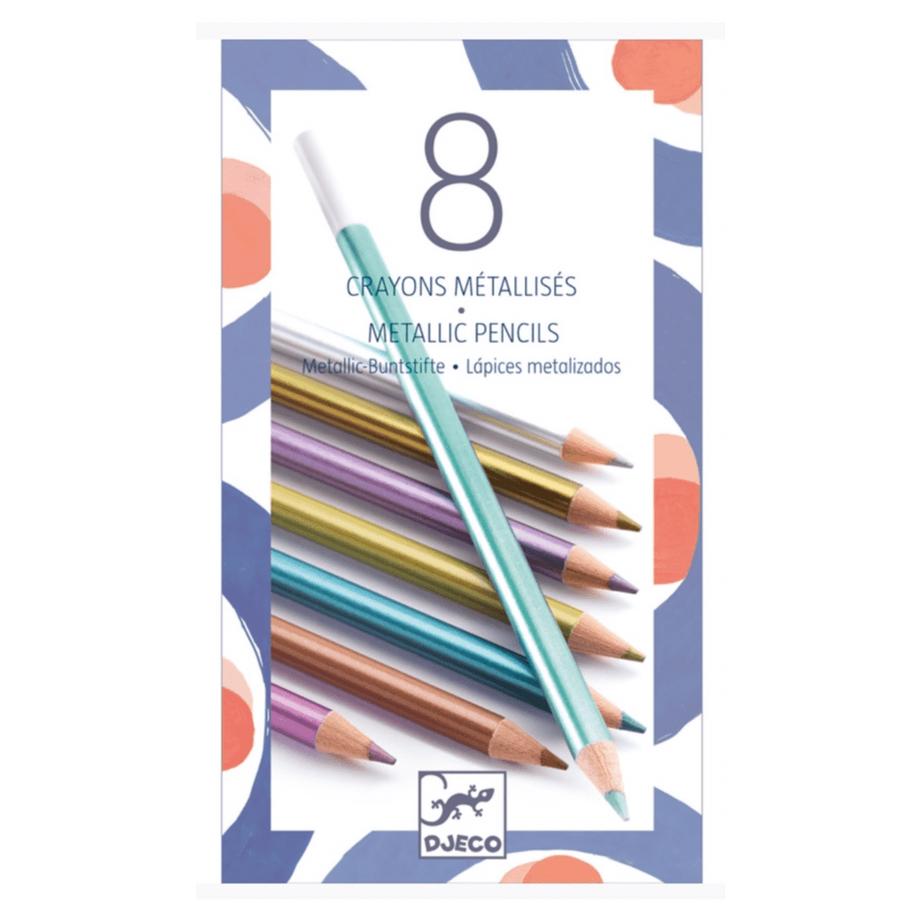 Djeco 6 Plus 8 Metallic Pencils