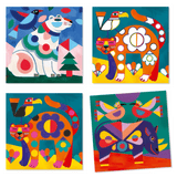 Djeco 6 Plus Fanciful Animal Cards to Paint