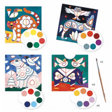 Djeco 6 Plus Fanciful Animal Cards to Paint