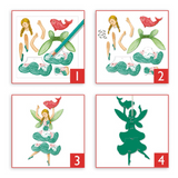 Djeco 6 Plus Paper Puppets - Fairies