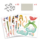 Djeco 6 Plus Paper Puppets - Fairies