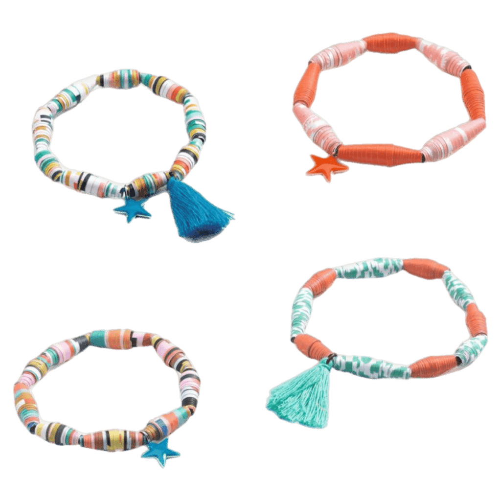 Djeco 7 Plus Do It Yourself - Paper Beads and Bracelets Brights