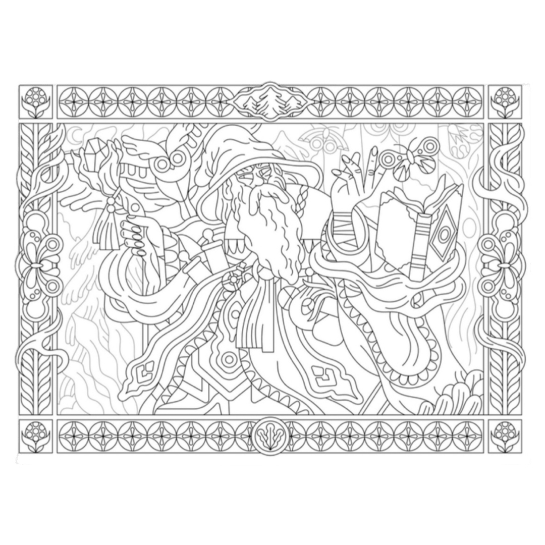Djeco 8 Plus Colouring Gallery - Heroic