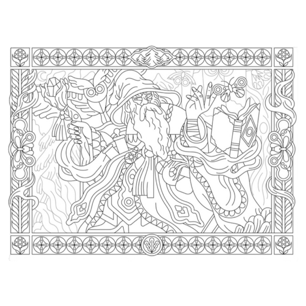 Djeco 8 Plus Colouring Gallery - Heroic