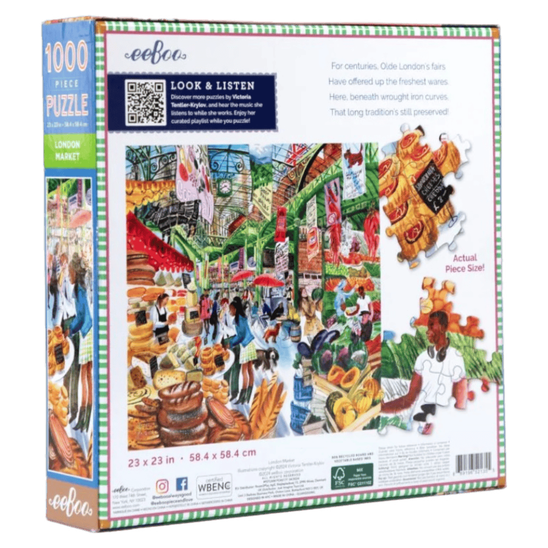 eeBoo 12 Plus 1000 Pc Puzzle - London Market