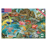 eeBoo 5 Plus 100 Pc Puzzle - Love of Amphibians