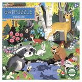 eeBoo 5 Plus 64 Pc Puzzle - Woodland