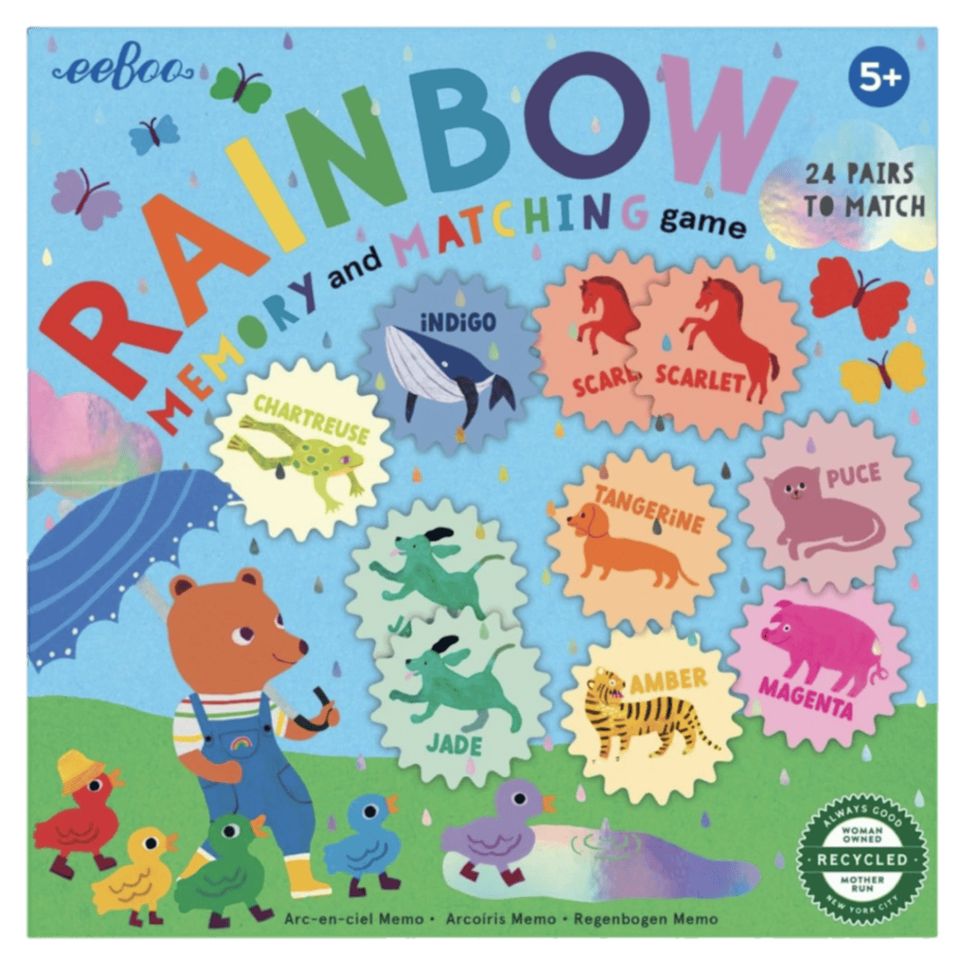 eeBoo 5 Plus Memory & Matching Game - Rainbow
