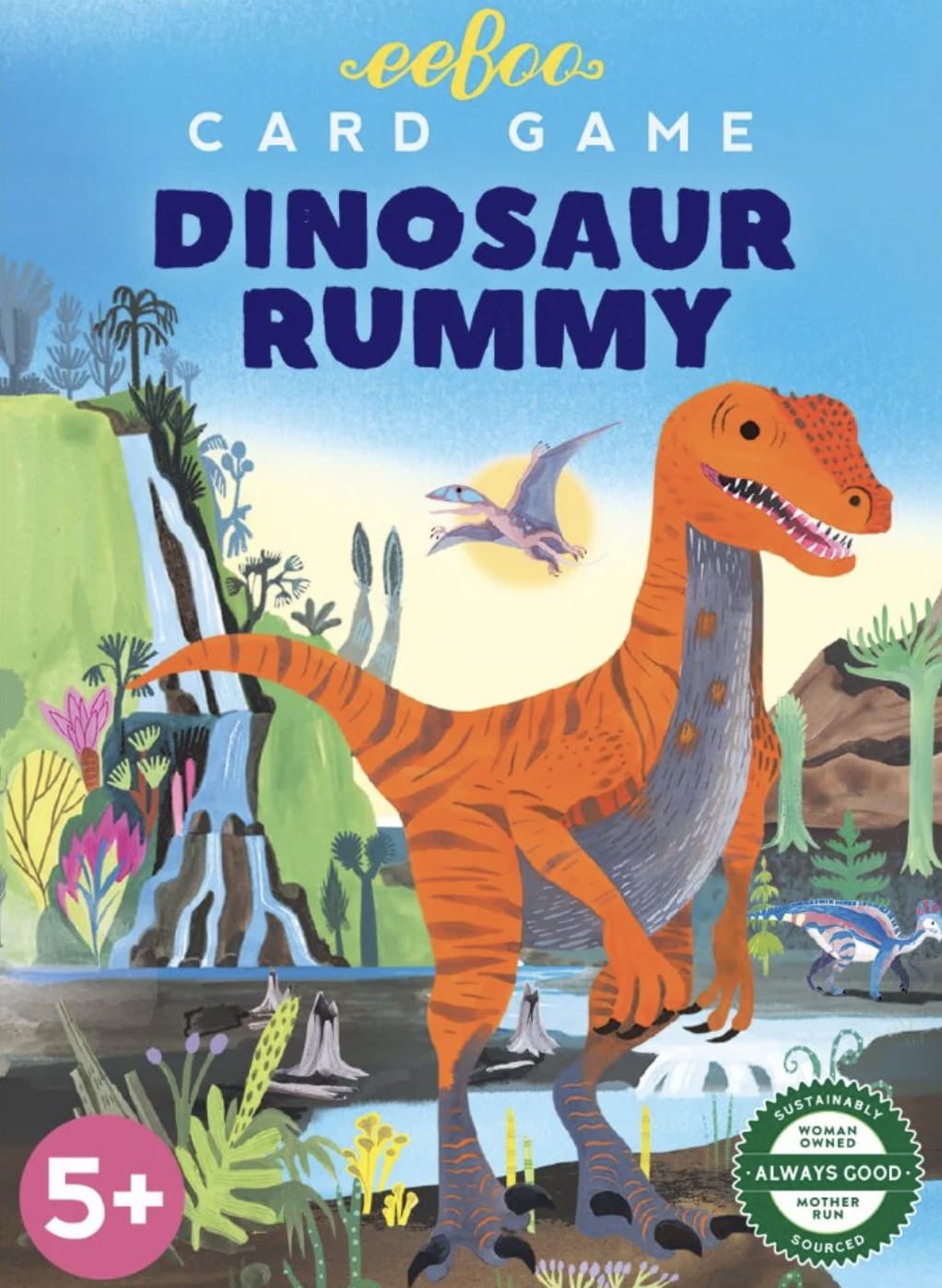 eeBoo 5 Plus Playing Cards - Dino Rummy