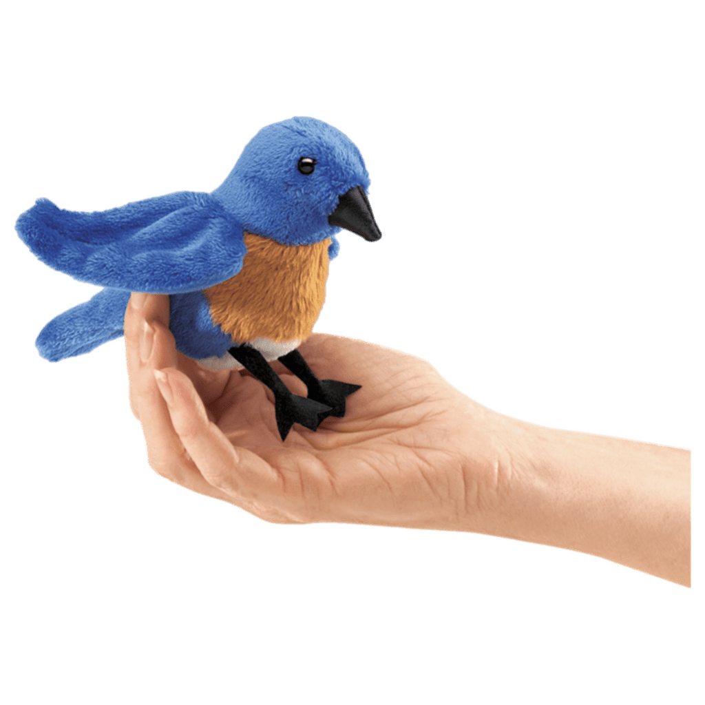 Folkmanis 3 Plus Finger Puppet - Bluebird