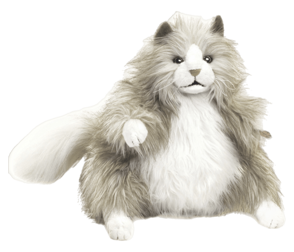 Folkmanis 3 Plus Hand Puppet - Animal - Fluffy Cat