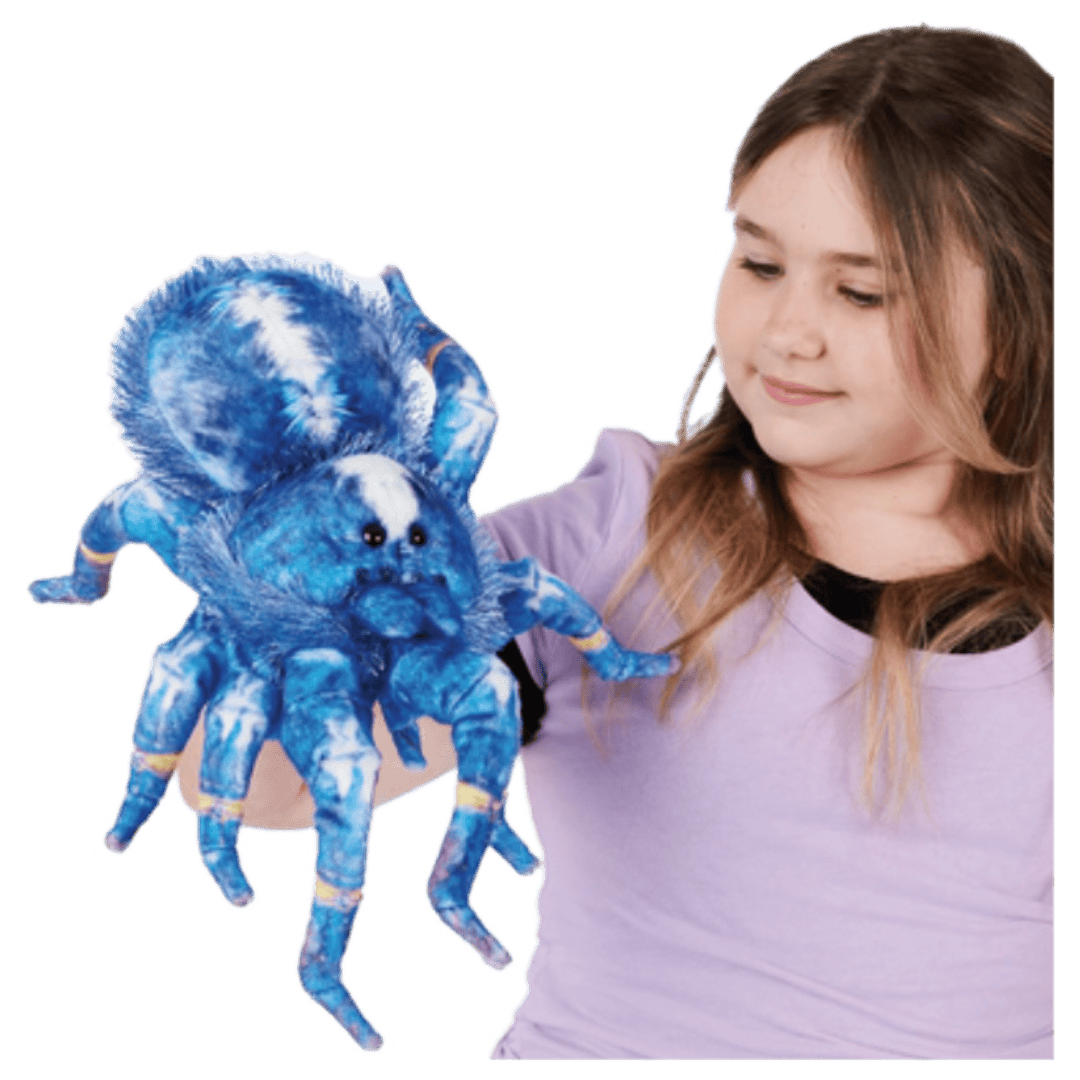 Folkmanis 3 Plus Hand Puppet - Blue Tarantula