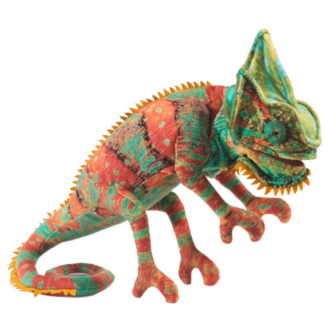 Folkmanis 3 Plus Hand Puppet - Small Chameleon
