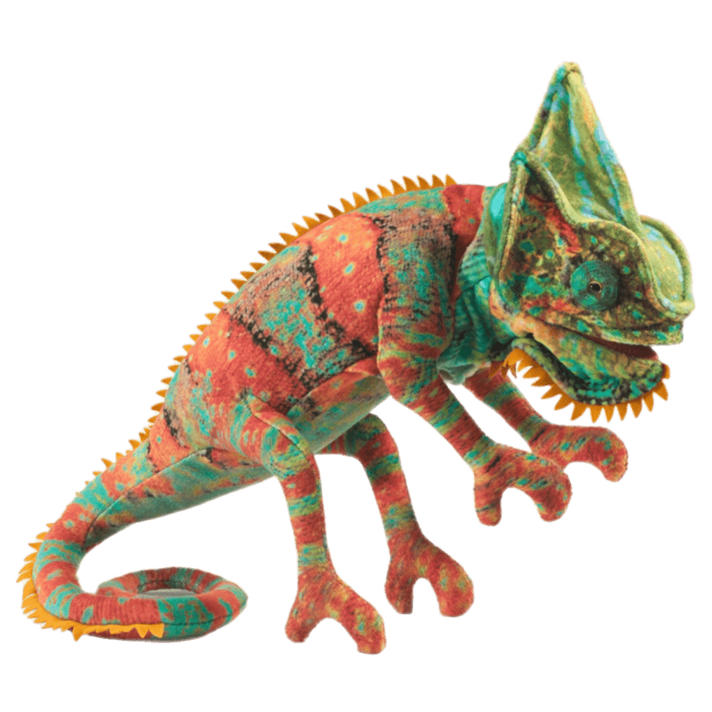 Folkmanis 3 Plus Hand Puppet - Small Chameleon