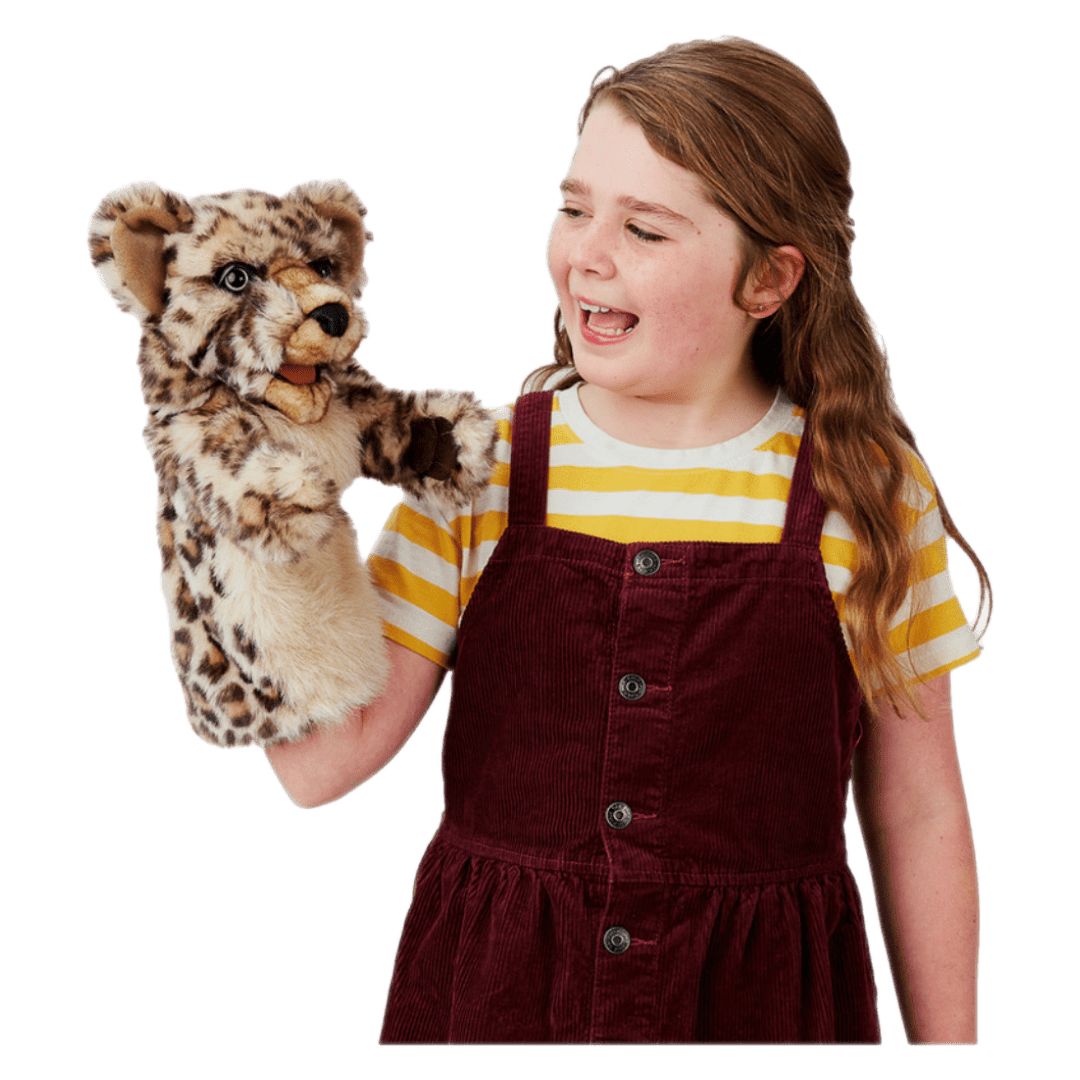 Folkmanis 3 Plus Stage Puppet - Leopard Cub