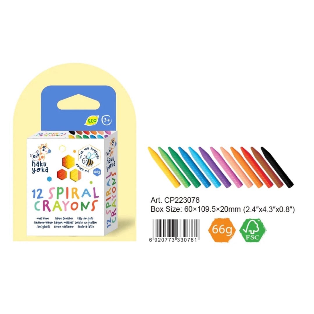 Haku Yoka 3 Plus 12 Spiral Crayons