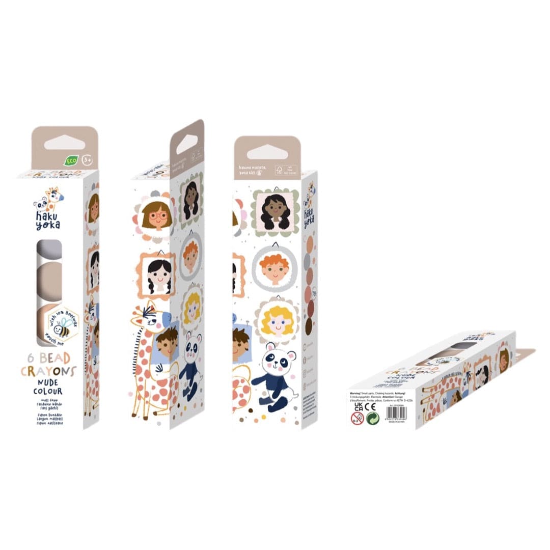 Haku Yoka 3 Plus 6 Bead Crayons - Nude Colour