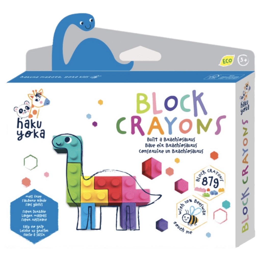 Haku Yoka 3 Plus Block Crayons - Brachiosaurus
