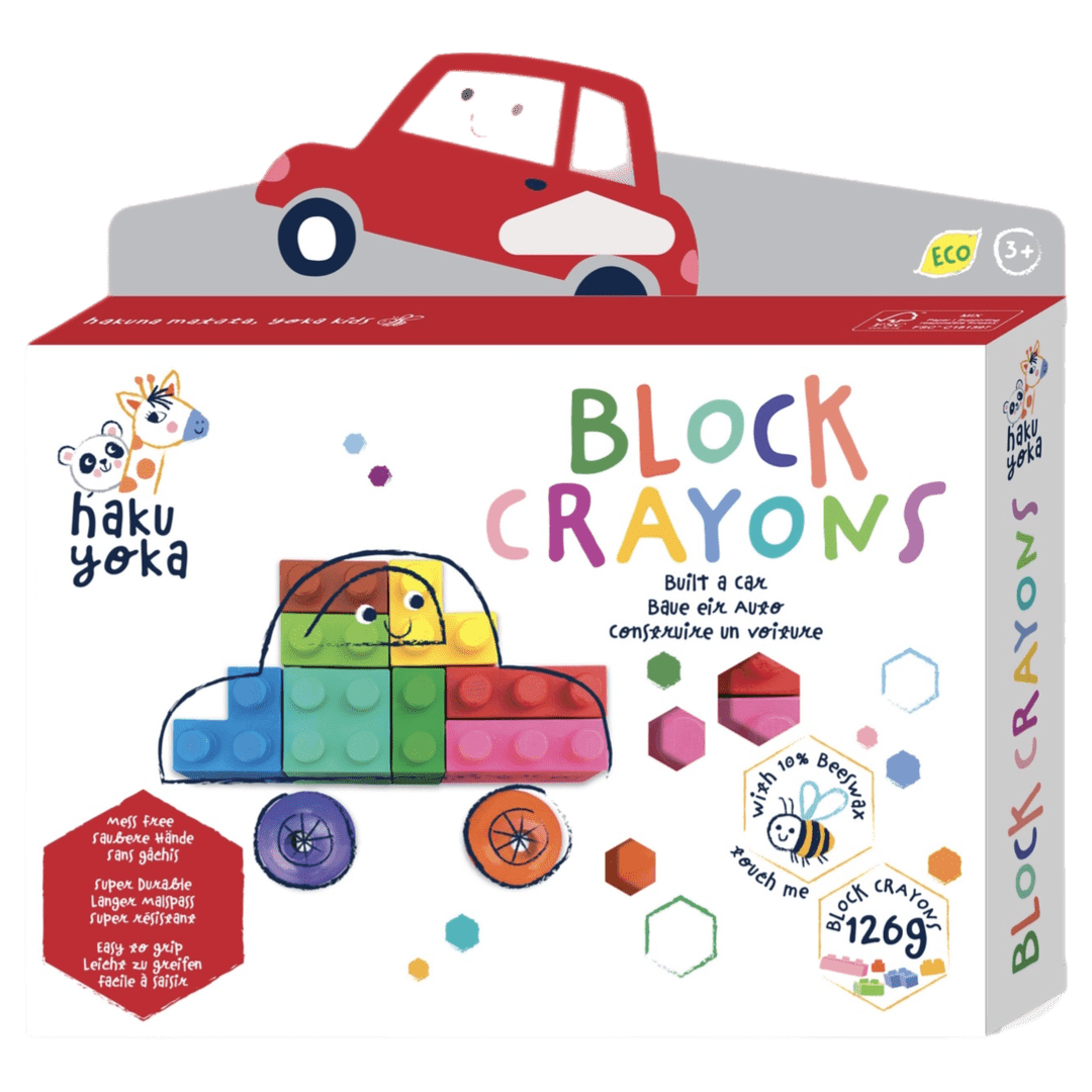 Haku Yoka 3 Plus Block Crayons - Car