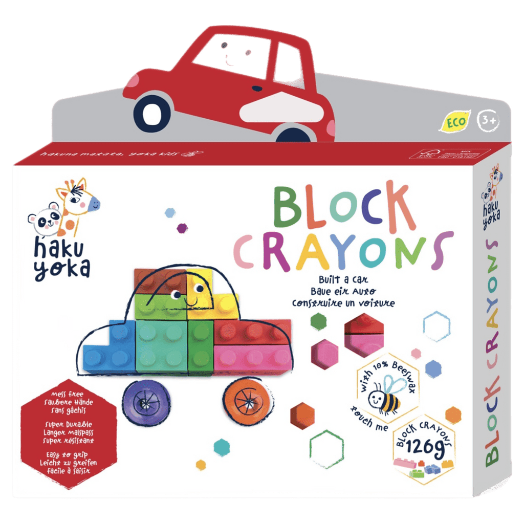 Haku Yoka 3 Plus Block Crayons - Car
