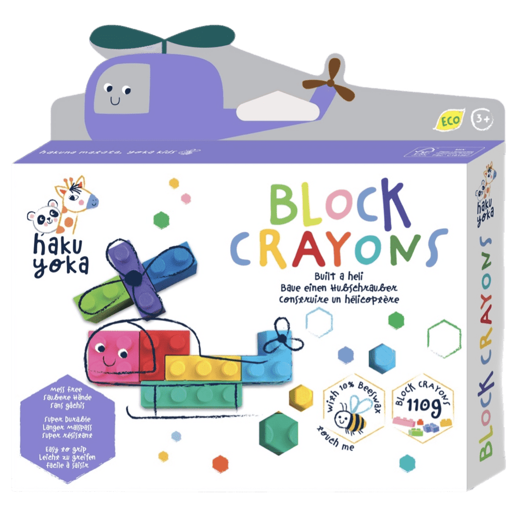 Haku Yoka 3 Plus Block Crayons - Heli