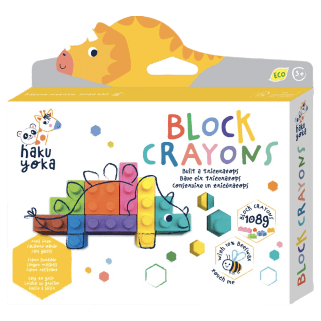 Haku Yoka 3 Plus Block Crayons - Triceratops