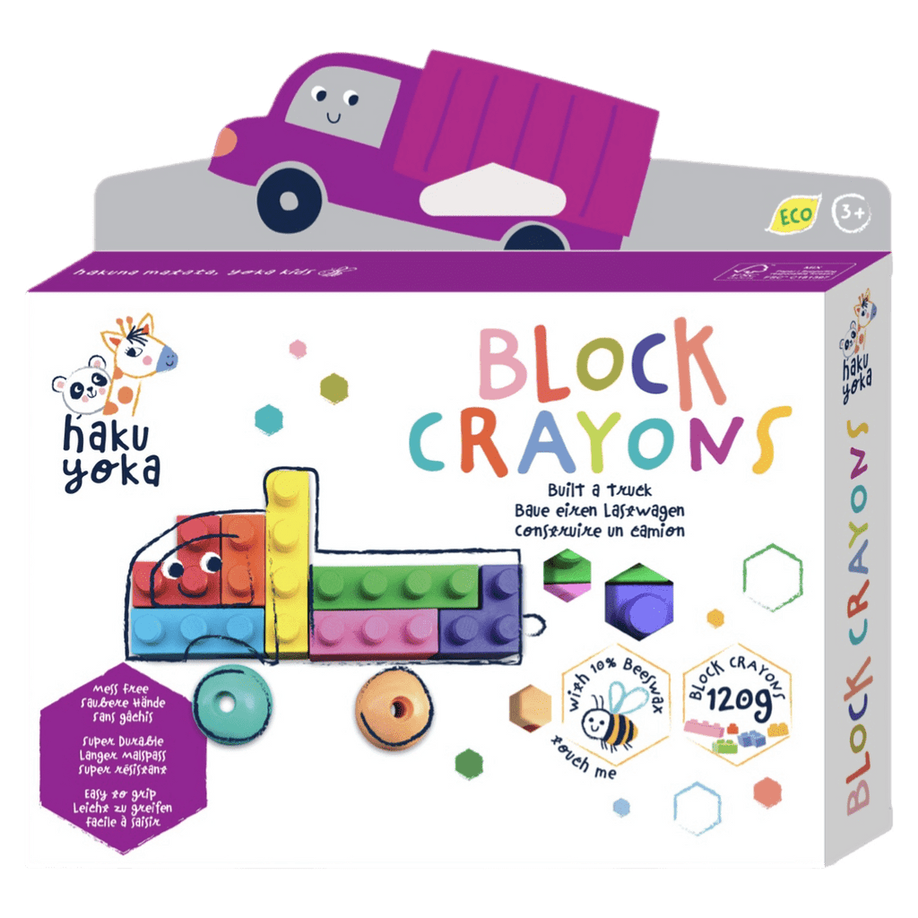 Haku Yoka 3 Plus Block Crayons - Truck