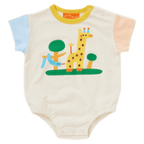 Halcyon Nights 0-3 Months to 1 Year 0-3M Short Sleeve Bodysuit - Zoo Crew