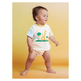 Halcyon Nights 0-3 Months to 1 Year Short Sleeve Bodysuit - Zoo Crew