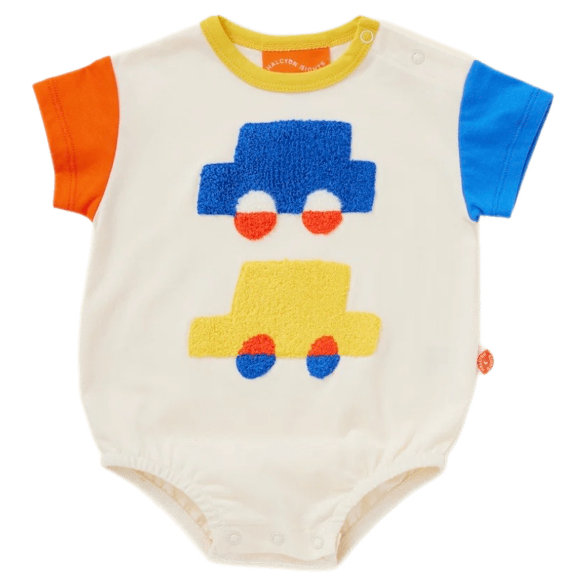 Halcyon Nights 0-3 Months to 2 Years 0-3M Short Sleeve Bodysuit - Beep Beep