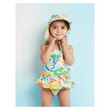 Halcyon Nights 0-3 Months to 2 Years Frill Bather - Tropicool