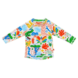 Halcyon Nights 0-3 Months to 6 Years 0-3M Long Sleeve Rash Vest - Tropicool