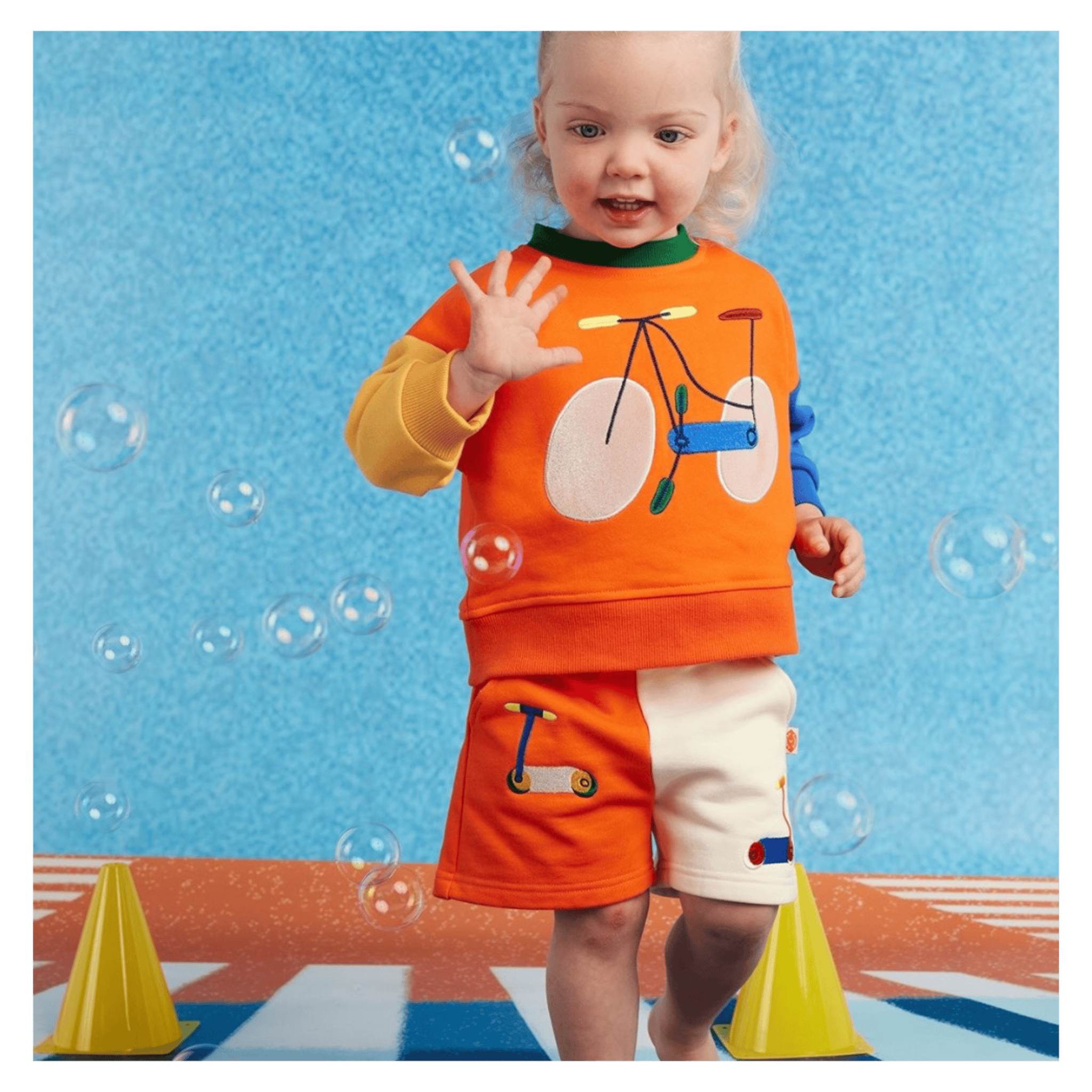 Halcyon Nights 0-3 Months to 6 Years Fleece Short - Beep Beep Scooter