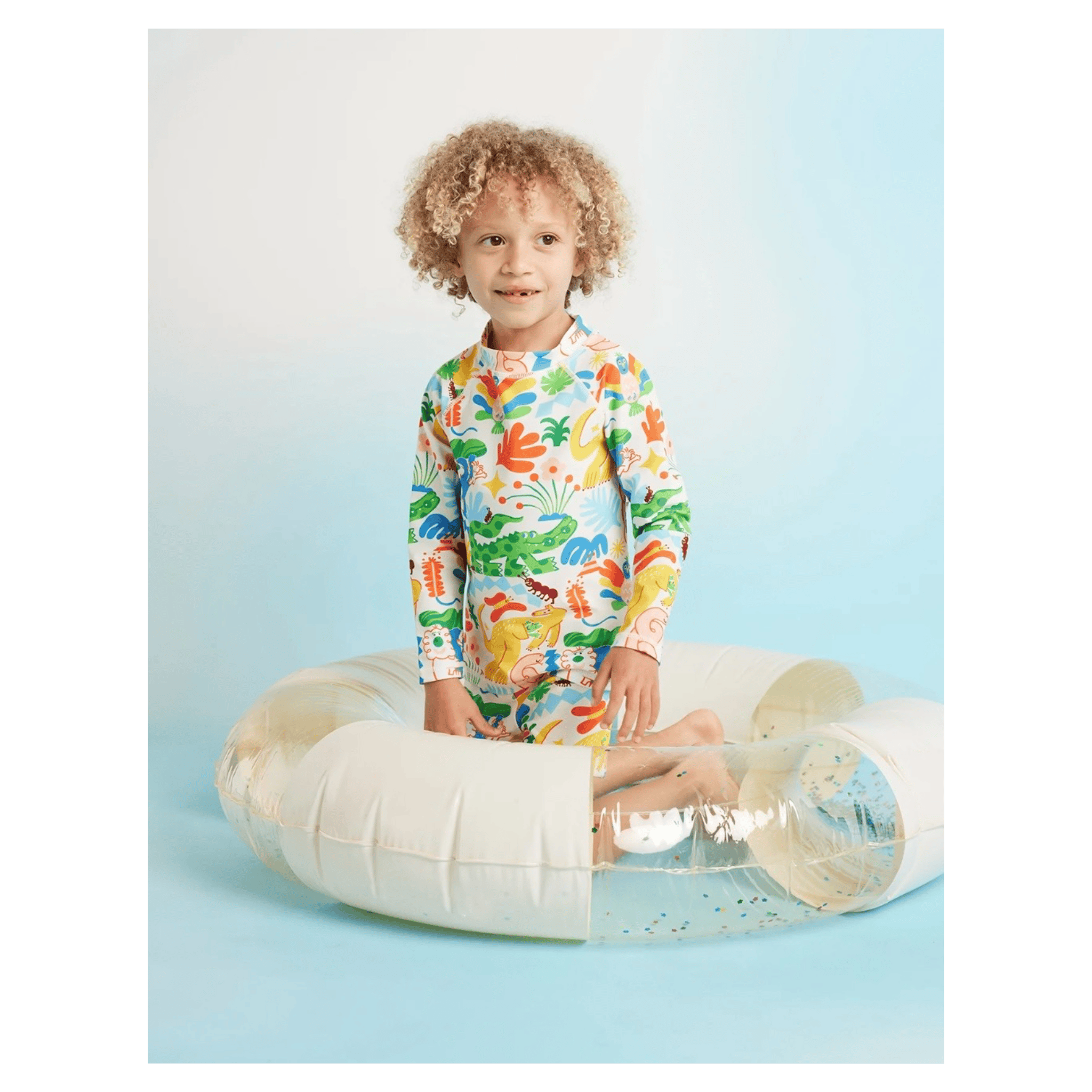 Halcyon Nights 0-3 Months to 6 Years Long Sleeve Rash Vest - Tropicool