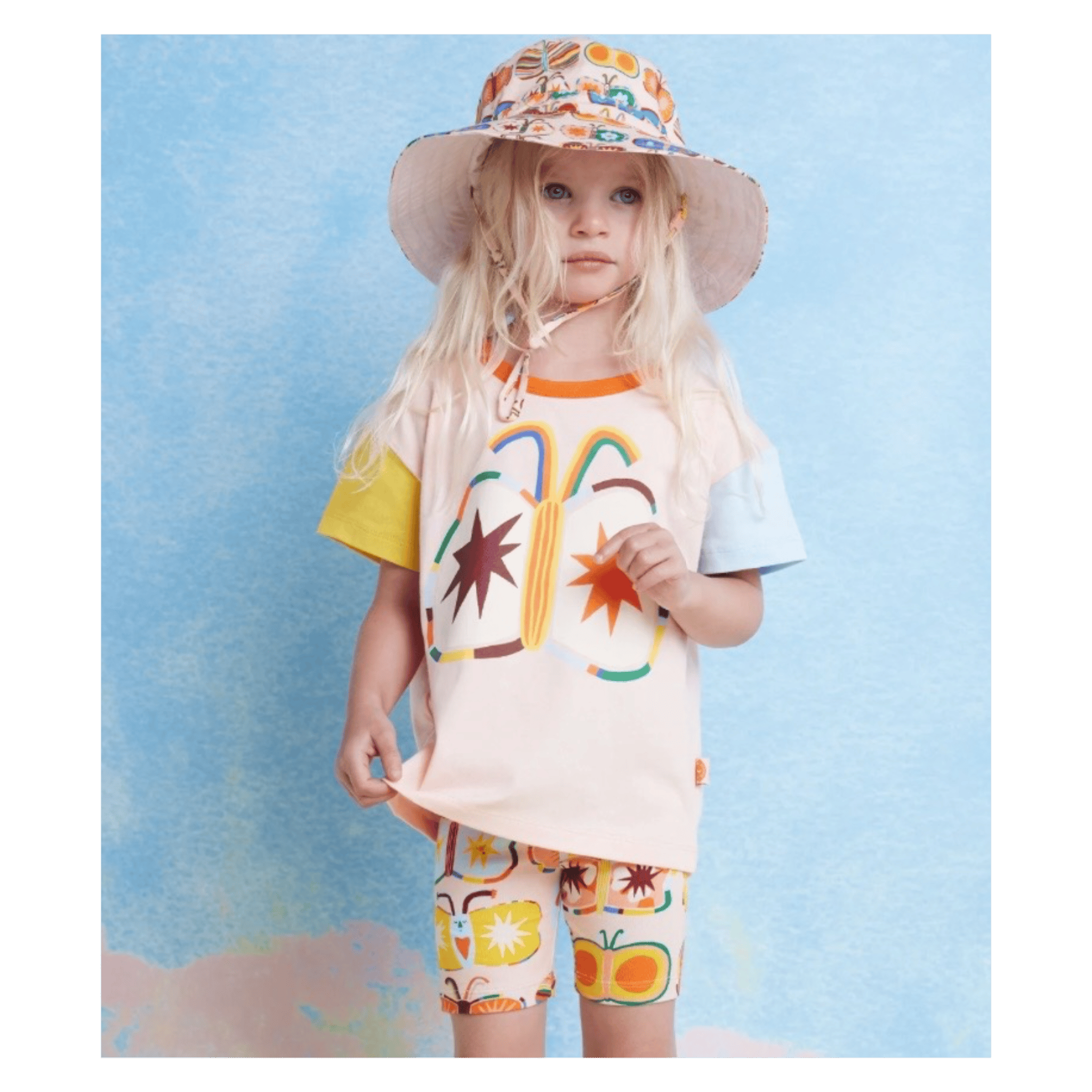 Halcyon Nights 0-3 Months to 6 Years Short Sleeve Tee - Flutterby