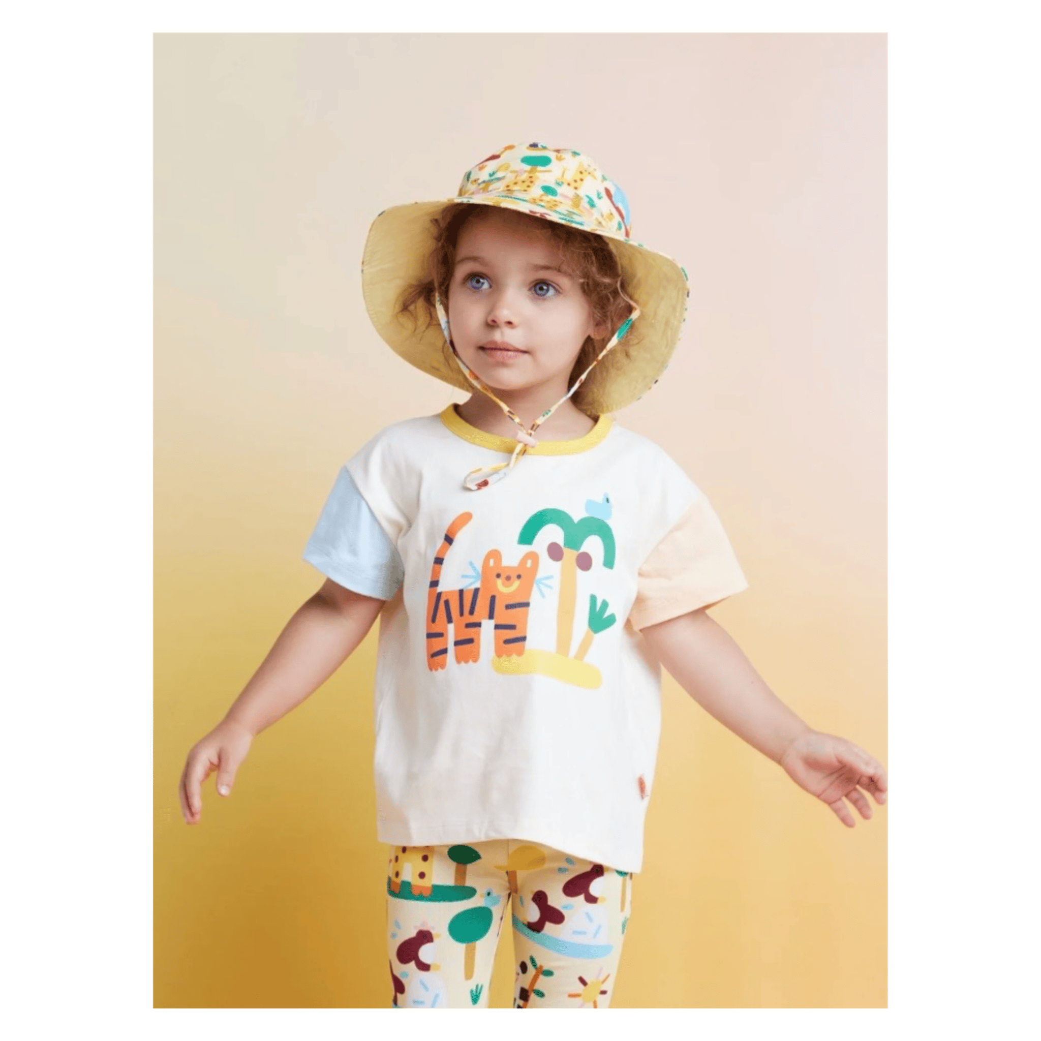 Halcyon Nights 0-8 Months to 2-5 Years Sun Hat - Zoo Crew