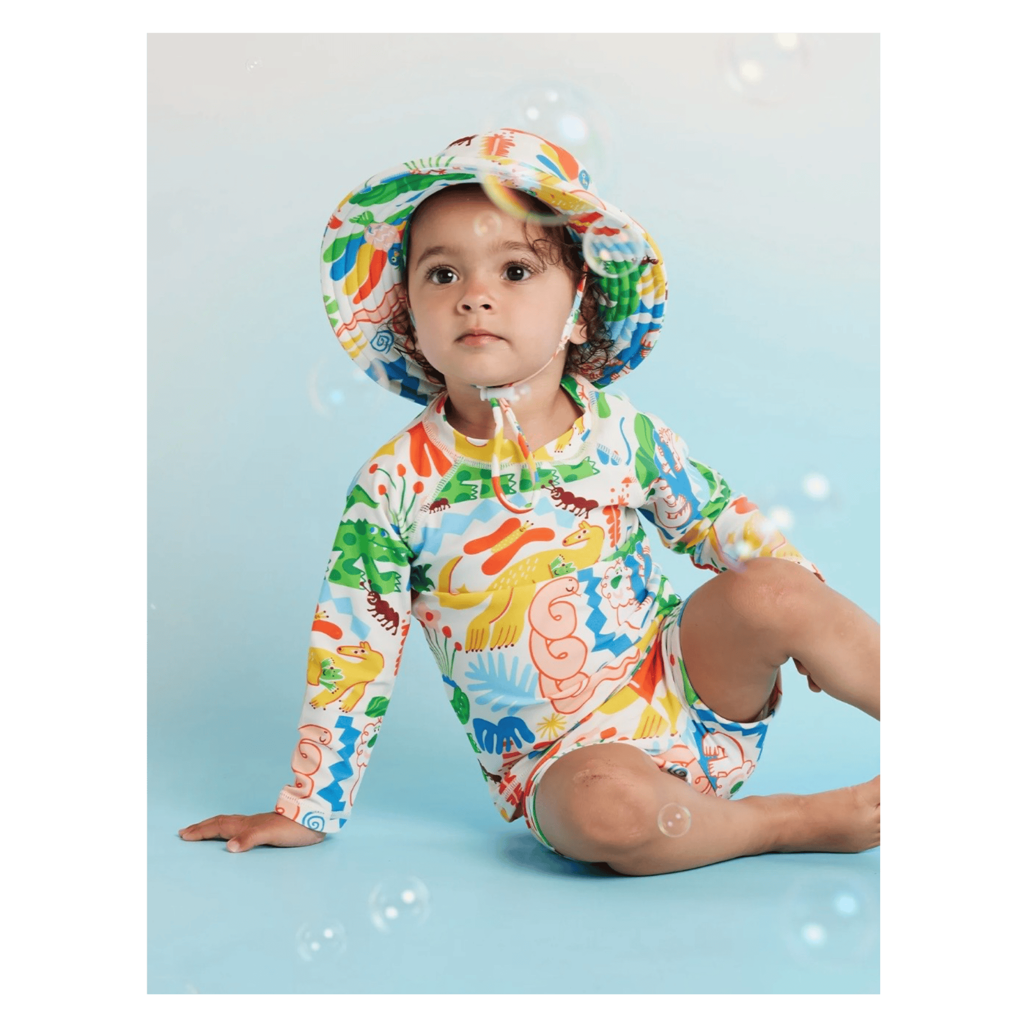 Halcyon Nights 0-8 Months to 2-5 Years Swim Bucket Hat - Tropicool