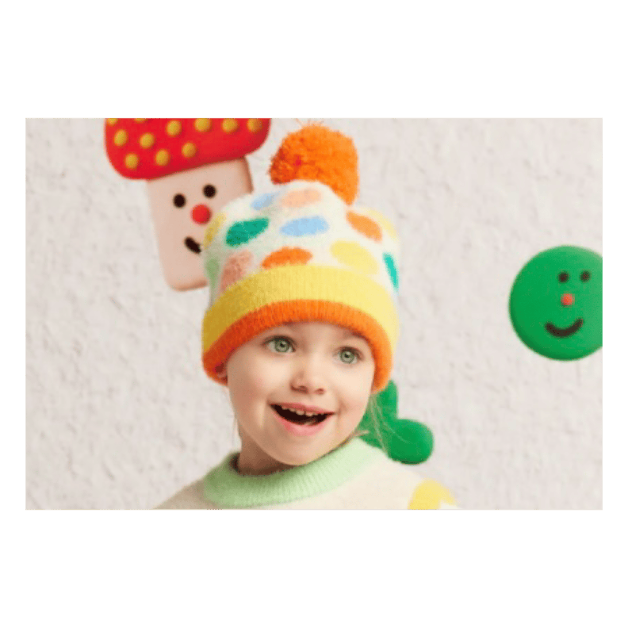 Halcyon Nights 3-6 Months to 3-5 Years Knit Beanie - Pocket Patch