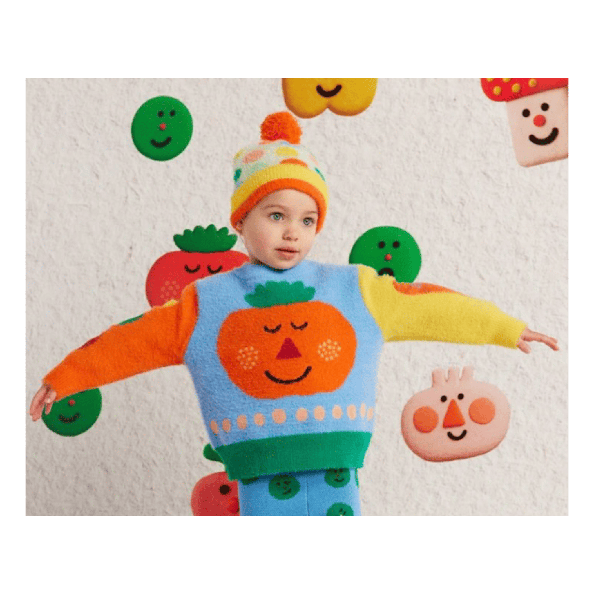 Halcyon Nights 3-6 Months to 3-5 Years Knit Beanie - Pocket Patch