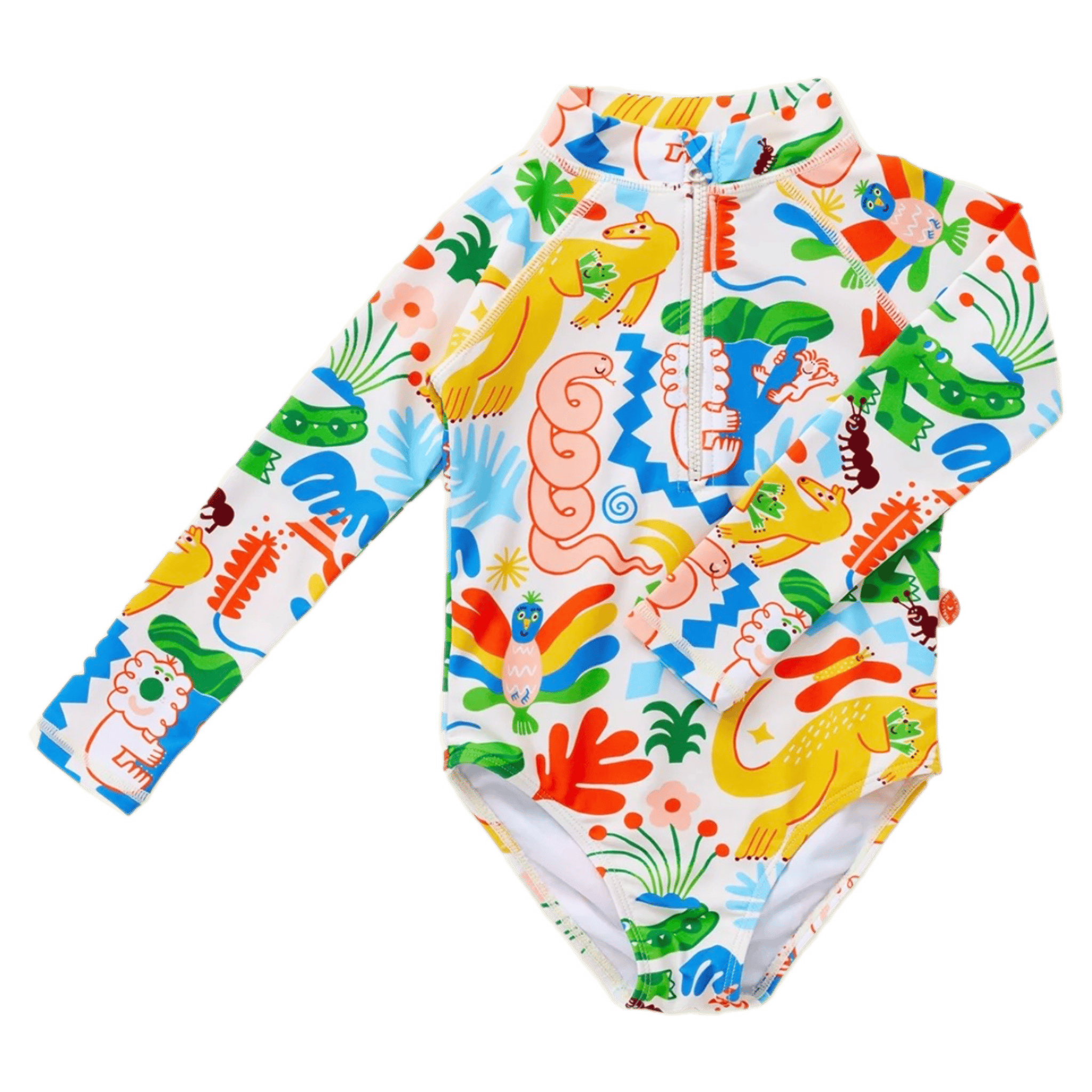 Halcyon Nights 3 Years to 6 Years 3Y Long Sleeve Zip Bather - Tropicool